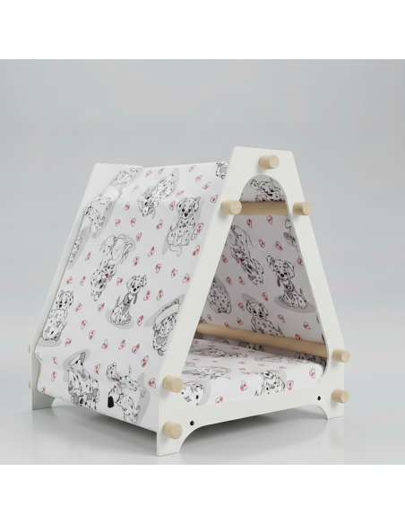 Cuccia di lusso per cani struttura bianca -carica101